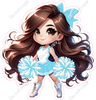 Cheerleader Standing - Baby Blue