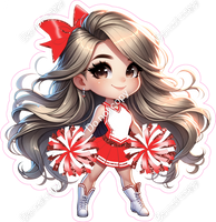 Cheerleader Standing - Red