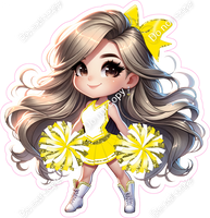 Cheerleader Standing - Yellow