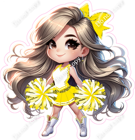 Cheerleader Standing - Yellow