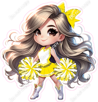 Cheerleader Standing - Yellow