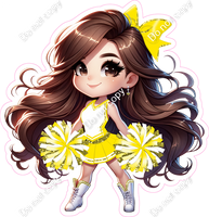 Cheerleader Standing - Yellow