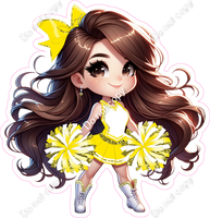 Cheerleader Standing - Yellow