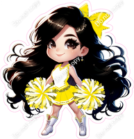Cheerleader Standing - Yellow