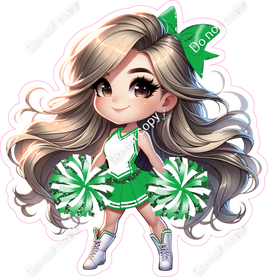 Cheerleader Standing - Green