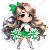 Cheerleader Standing - Green