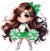 Cheerleader Standing - Green