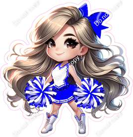 Cheerleader Standing - Blue