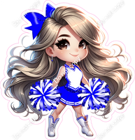 Cheerleader Standing - Blue