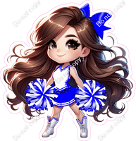 Cheerleader Standing - Blue