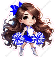 Cheerleader Standing - Blue