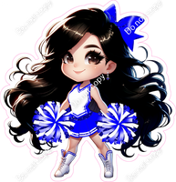 Cheerleader Standing - Blue