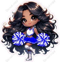 Cheerleader Standing - Blue