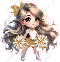 Cheerleader Standing - Gold