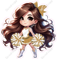 Cheerleader Standing - Gold