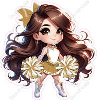 Cheerleader Standing - Gold