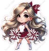 Cheerleader Standing - Burgundy