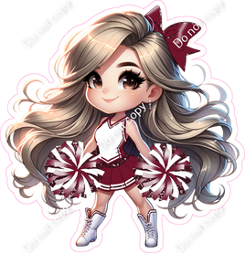 Cheerleader Standing - Burgundy