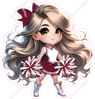 Cheerleader Standing - Burgundy