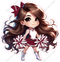 Cheerleader Standing - Burgundy