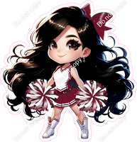 Cheerleader Standing - Burgundy