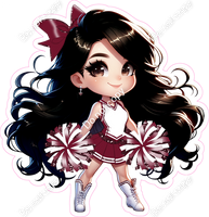 Cheerleader Standing - Burgundy