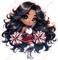 Cheerleader Standing - Burgundy