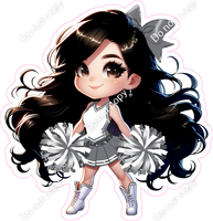 Cheerleader Standing - Light SIlver