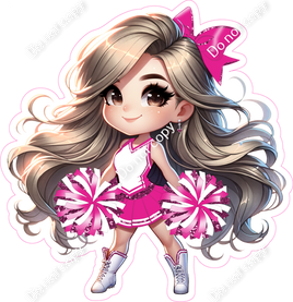 Cheerleader Standing - Hot Pink