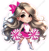 Cheerleader Standing - Hot Pink