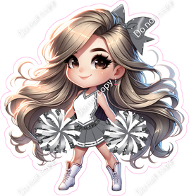 Cheerleader Standing - Silver