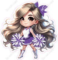 Custom Cheerleader Standing - Change Colors - Choose Skin Tone , Hair Color