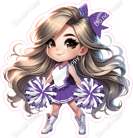Cheerleader Standing - Purple