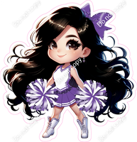 Custom Cheerleader Standing - Change Colors - Choose Skin Tone , Hair Color