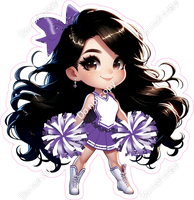 Custom Cheerleader Standing - Change Colors - Choose Skin Tone , Hair Color