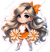 Cheerleader Standing - Orange