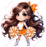 Cheerleader Standing - Orange