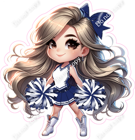 Cheerleader Standing - Navy Blue