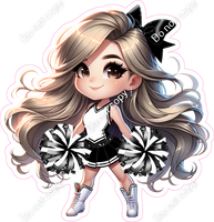 Cheerleader Standing - Black