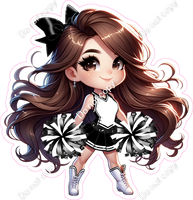 Cheerleader Standing - Black