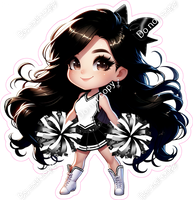 Cheerleader Standing - Black