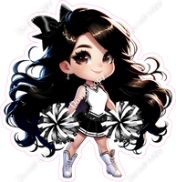 Cheerleader Standing - Black