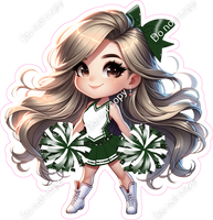 Cheerleader Standing - Hunter Green