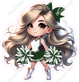 Cheerleader Standing - Hunter Green