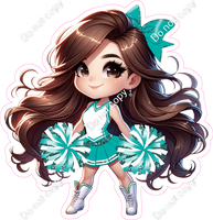 Cheerleader Standing - Teal