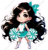 Cheerleader Standing - Teal