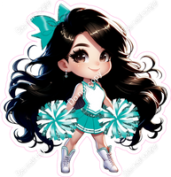 Cheerleader Standing - Teal
