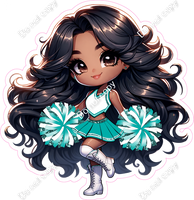 Cheerleader Standing - Teal