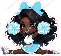 Cheerleader Splits - Baby Blue