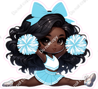 Cheerleader Splits - Baby Blue